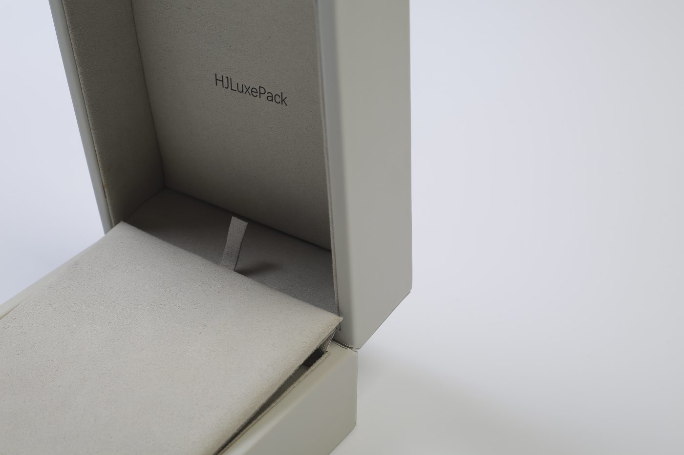 Luxury Necklace Packaging Box - PU Leather Rigid Flip-top Custom Packaging View 5