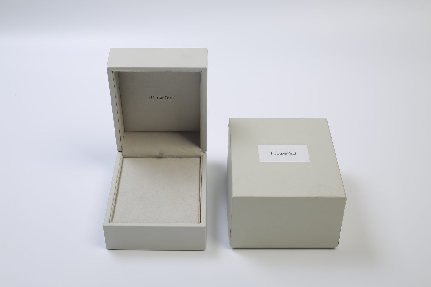 Luxury Necklace Packaging Box - PU Leather Rigid Flip-top Custom Packaging View 6