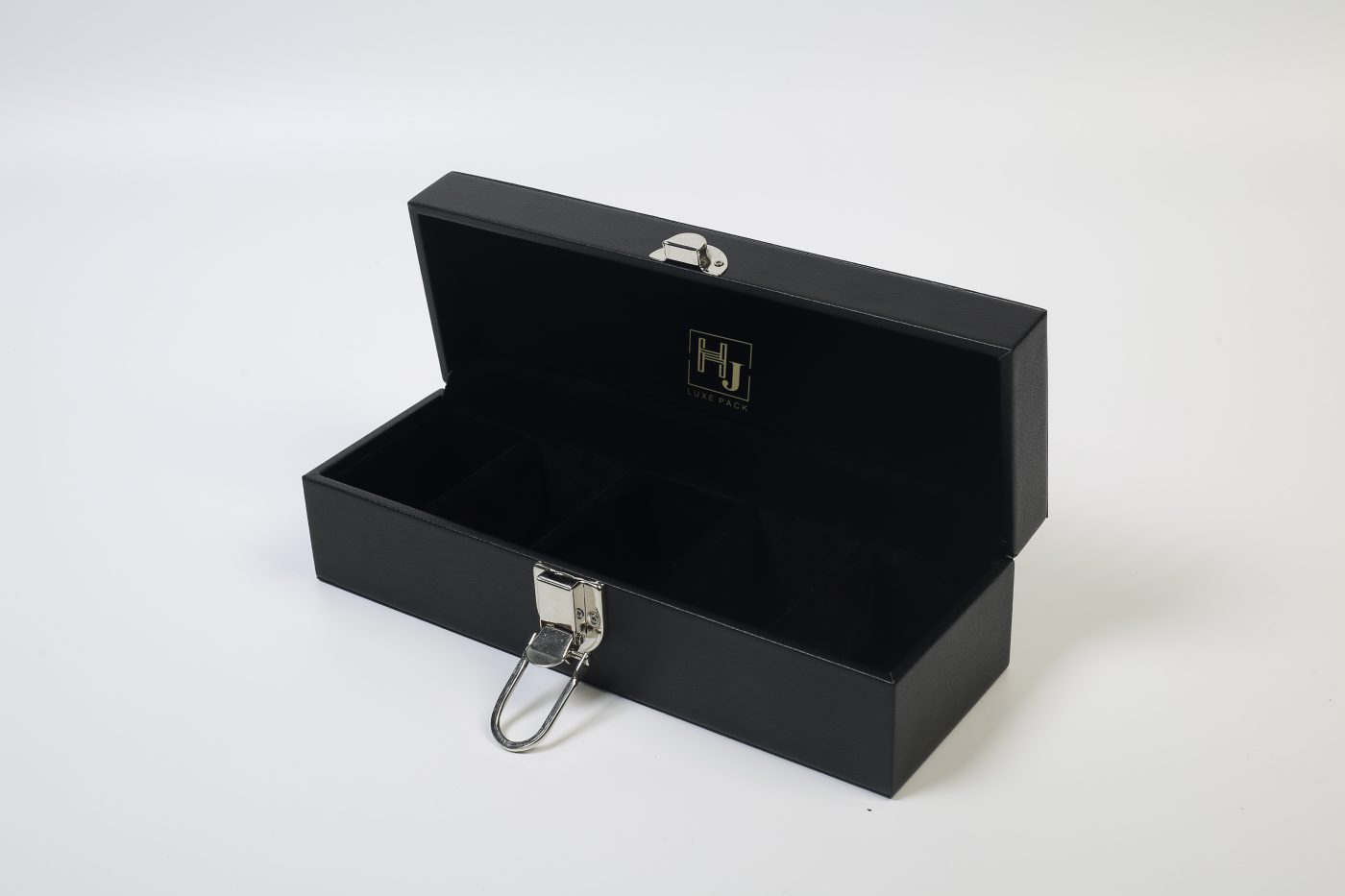 Magnetic Closure Jewelry Storage Box - Luxury PU Leather Rigid Flip-top Box View 2