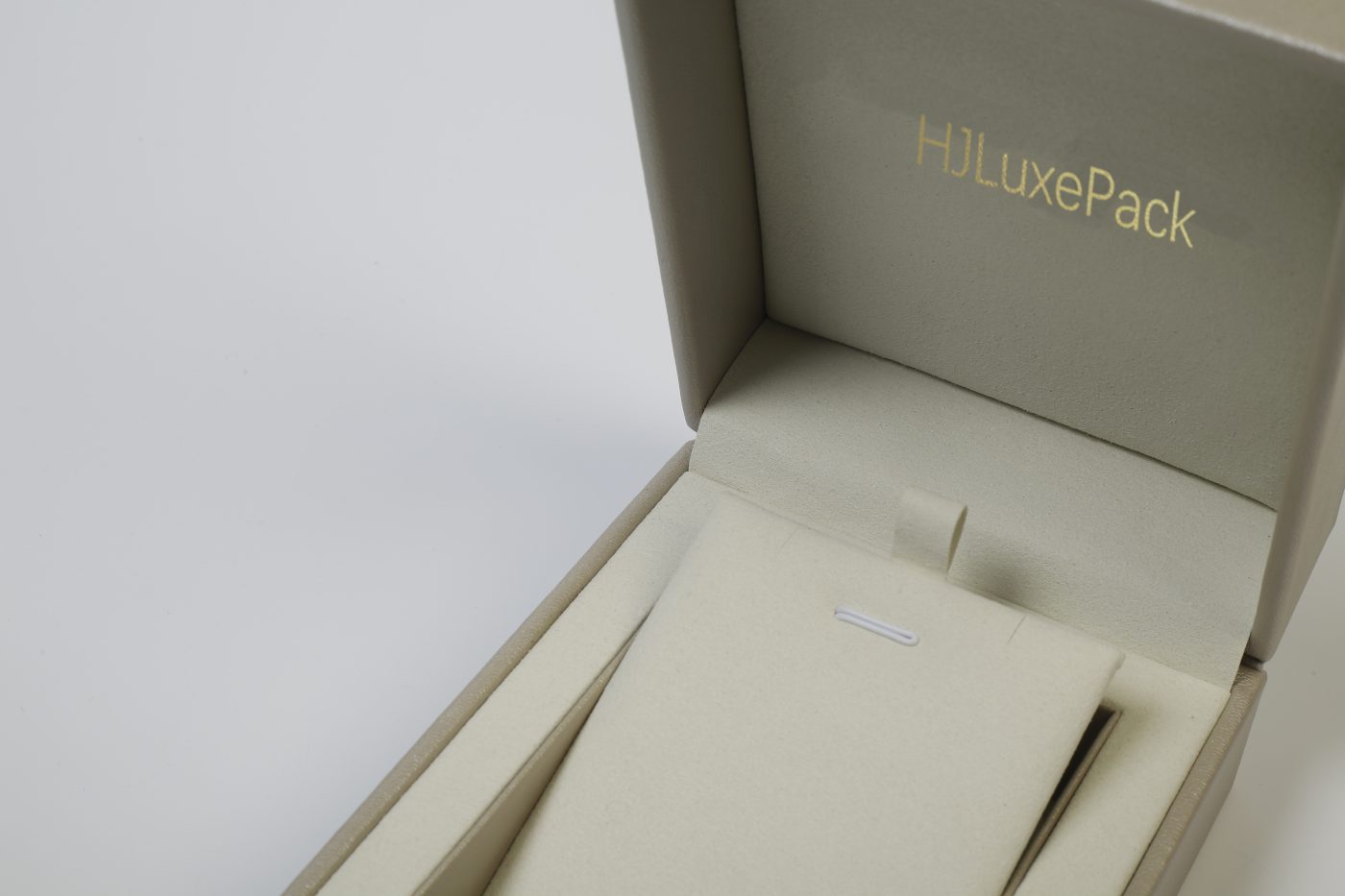 Necklace Packaging Box - PU Leather Rigid Flip-top Luxury Packaging View 6