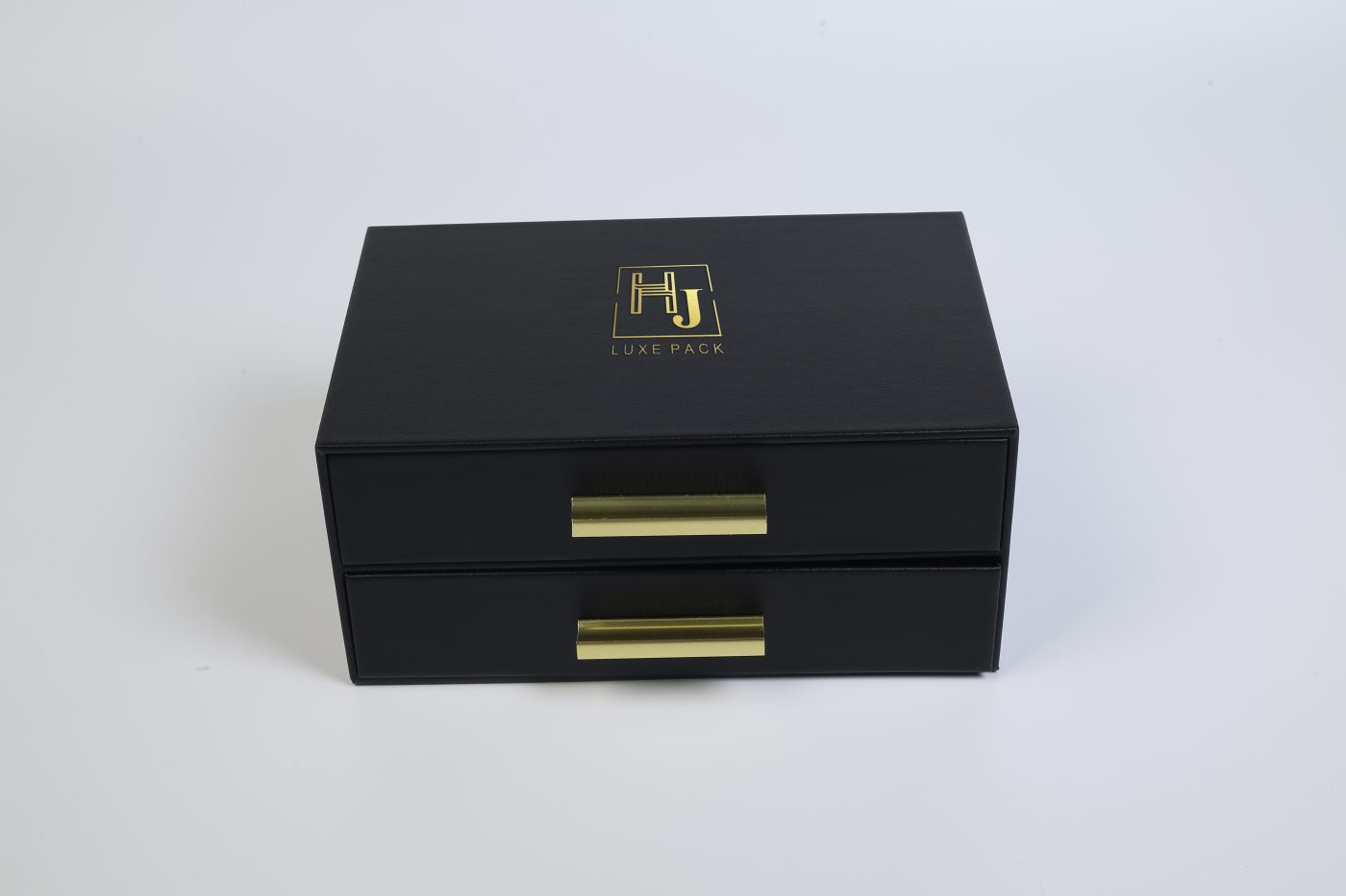 Two-tier Drawer Style Jewelry Storage Box - Multi-functional Rigid Flip-top Luxury Packaging View 1