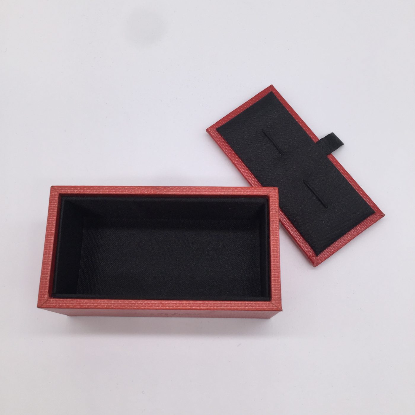 Modern Leatherette Cufflink Gift Box – Rigid Luxury Packaging View 1