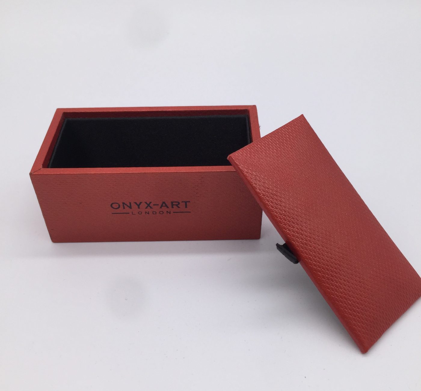 Modern Leatherette Cufflink Gift Box – Rigid Luxury Packaging View 4