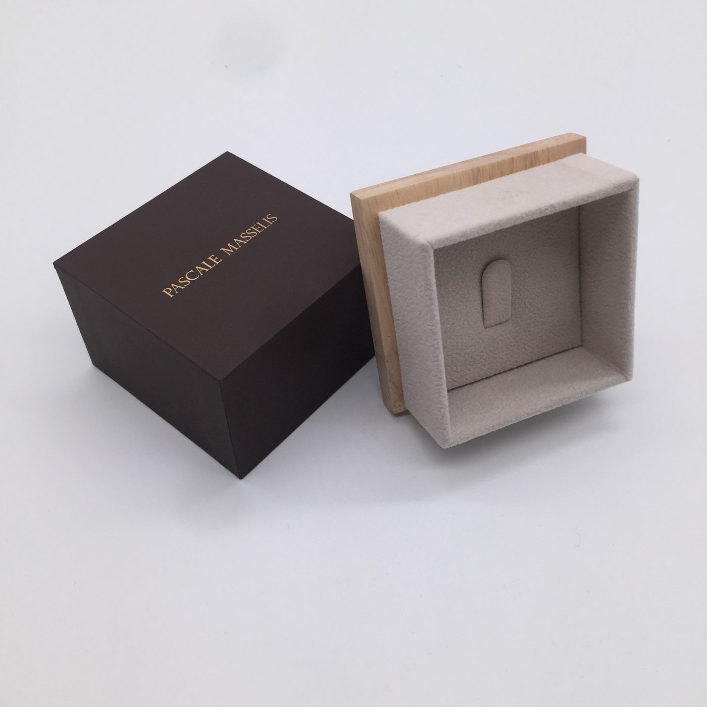 Sustainable Ring Gift Box – Eco-friendly Paper Lid-off Custom Packaging View 2 by HJLuxePack