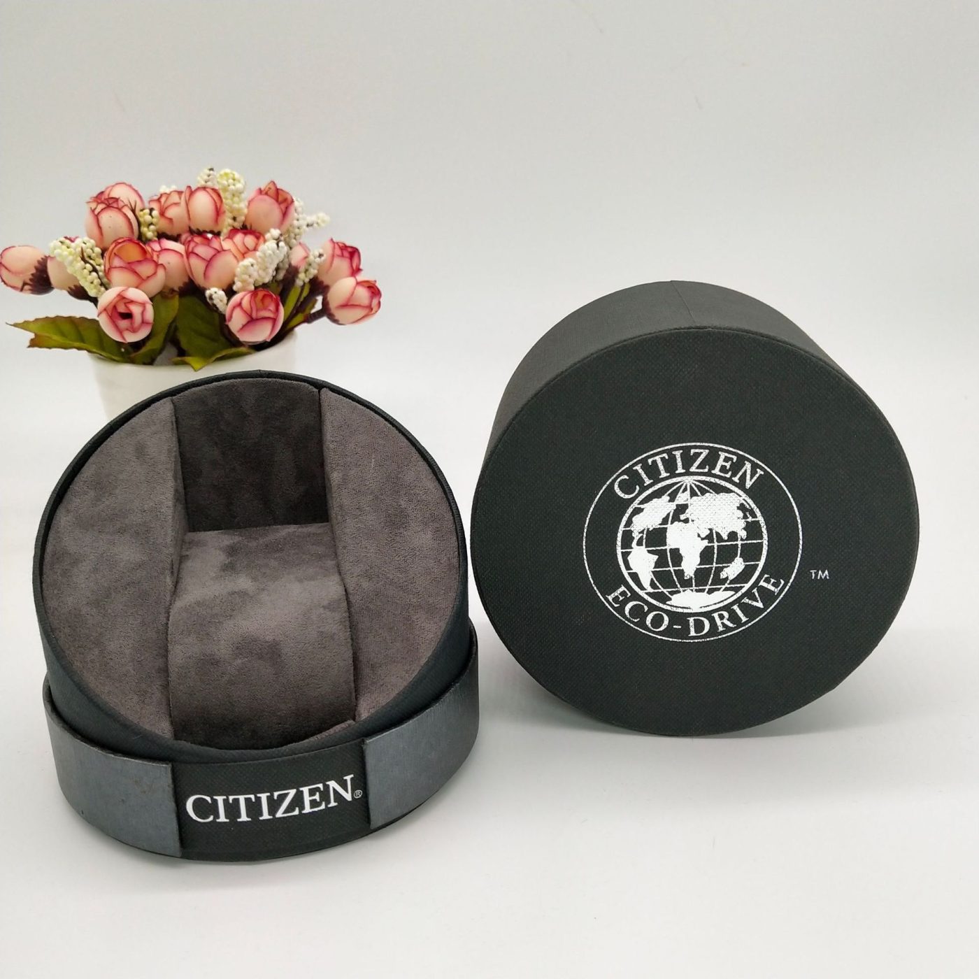 Sustainable Watch Gift Box – Eco-friendly Cylinder Custom Packaging View 2