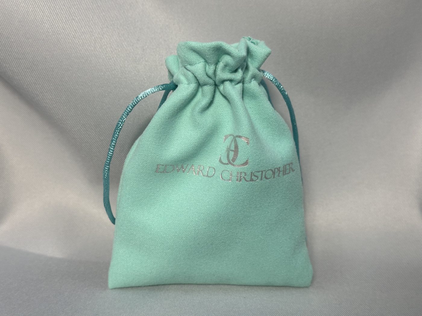 Pastel Charm Faux Suede Drawstring Pouch Customizable | Pouches D086 View 2 HJLUXEPACK custom and luxury packaging provider