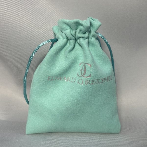 Pastel Charm Faux Suede Drawstring Pouch Customizable | Pouches D086