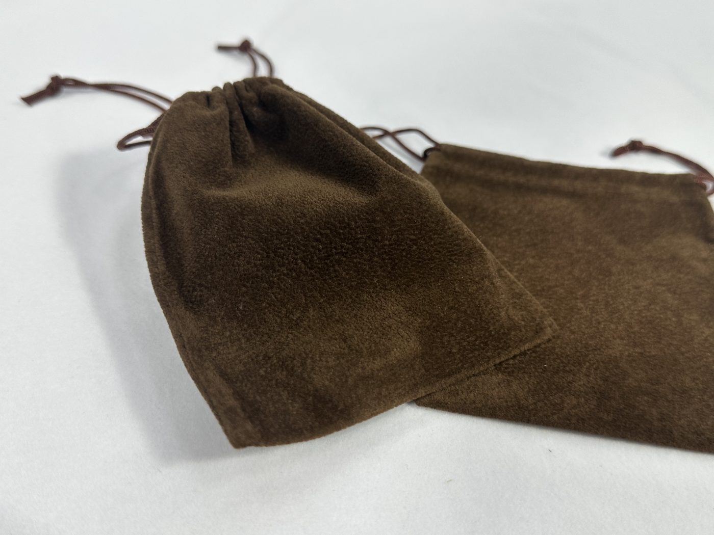 Classic Elegance Brown Faux Suede Pouch Bag | Pouches D088 View 4