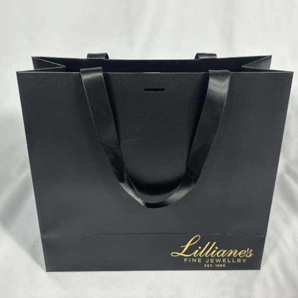 Elegant Black Ribbon Handle Gift Bag | Paper Bag J001