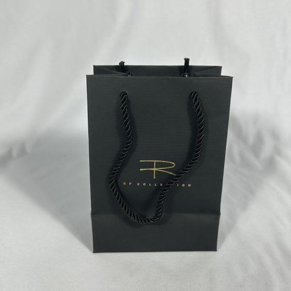 Classic Black Twisted Rope Handle Gift Bag | Paper Bag J002