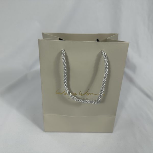 Classic Beige Twisted Rope Handle Gift Bag | Paper Bag J010